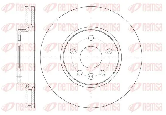 Handler.Part Brake disc REMSA 6131310 1