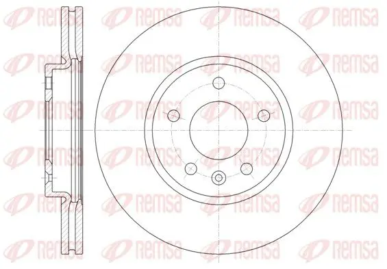 Handler.Part Brake disc REMSA 6131410 1