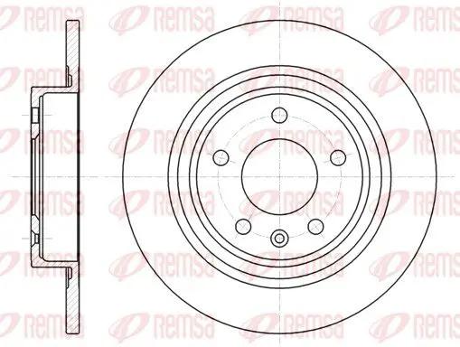 Handler.Part Brake disc REMSA 6131500 1