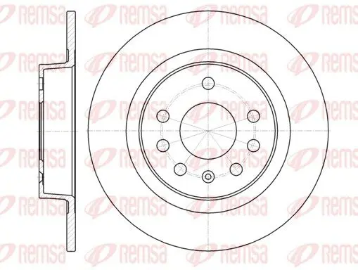 Handler.Part Brake disc REMSA 6131700 1