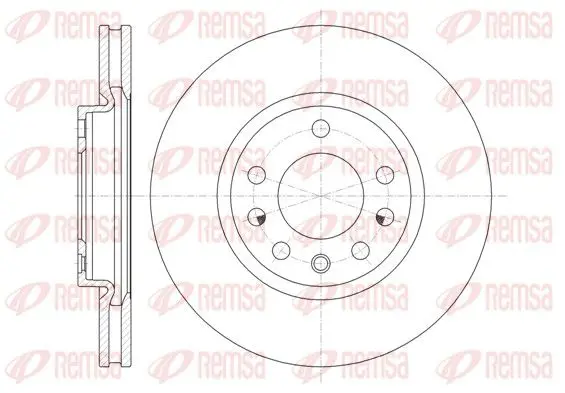 Handler.Part Brake disc REMSA 6131810 1