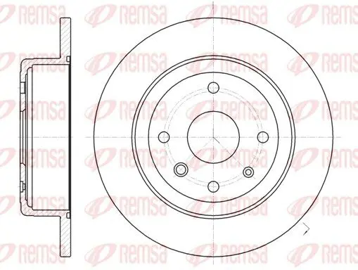 Handler.Part Brake disc REMSA 6132100 1