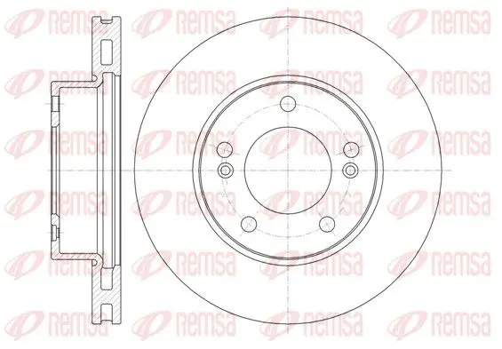 Handler.Part Brake disc REMSA 6132310 1