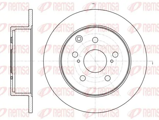 Handler.Part Brake disc REMSA 6132400 1