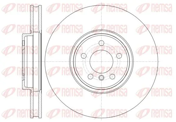 Handler.Part Brake disc REMSA 6133310 1