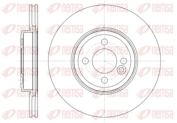 Handler.Part Brake disc REMSA 6133410 1