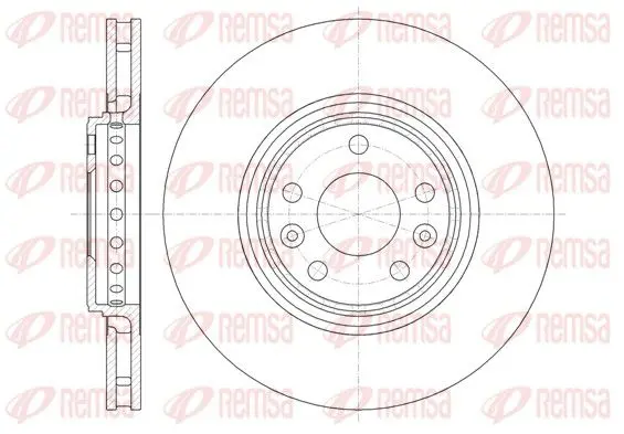 Handler.Part Brake disc REMSA 6134510 1