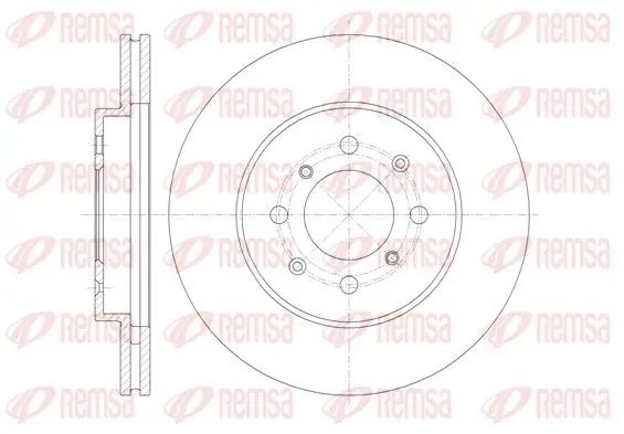 Handler.Part Brake disc REMSA 6135710 1