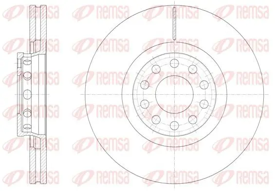 Handler.Part Brake disc REMSA 6136210 1