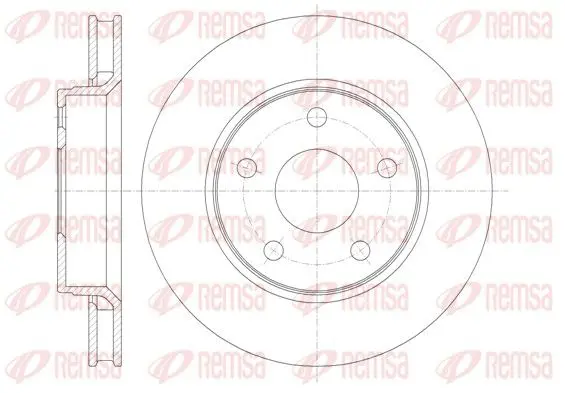 Handler.Part Brake disc REMSA 6136710 1