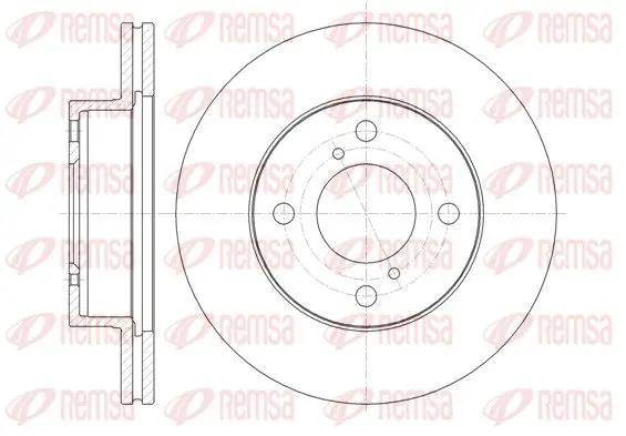 Handler.Part Brake disc REMSA 6137110 1