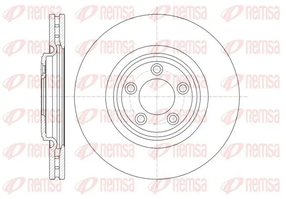 Handler.Part Brake disc REMSA 6137410 1