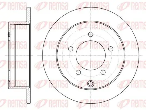 Handler.Part Brake disc REMSA 6137700 1