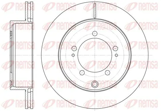 Handler.Part Brake disc REMSA 6137810 1