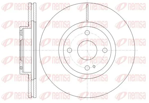 Handler.Part Brake disc REMSA 6138010 1