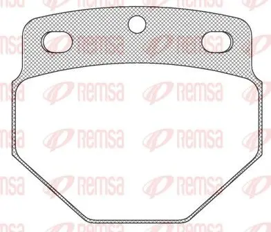 Handler.Part Brake pad set, disc brake REMSA JCA61500 1