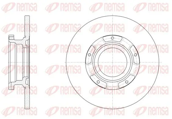 Handler.Part Brake disc REMSA 6156600 1