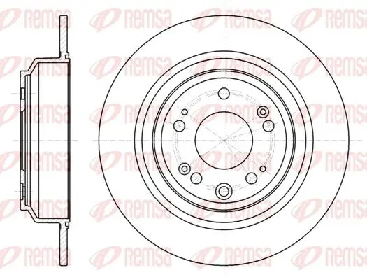 Handler.Part Brake disc REMSA 6160800 1