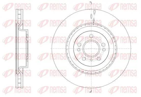 Handler.Part Brake disc REMSA 6163410 1