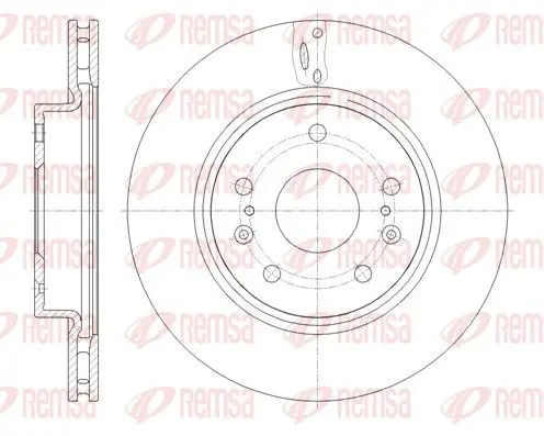 Handler.Part Brake disc REMSA 6166510 1