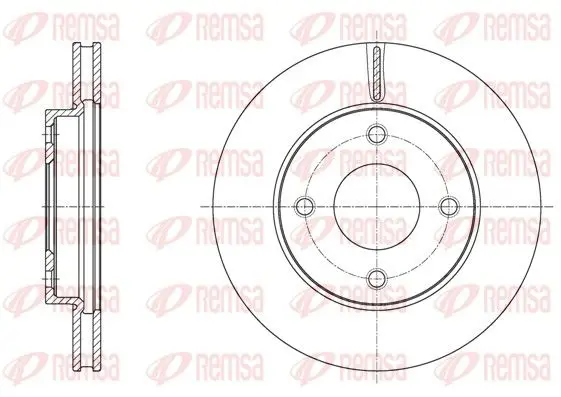 Handler.Part Brake disc REMSA 6171610 1