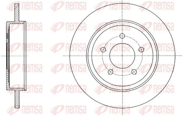 Handler.Part Brake disc REMSA 6171900 1