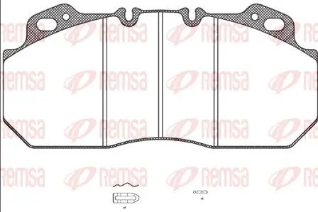 Handler.Part Brake pad set, disc brake REMSA JCA62200 1