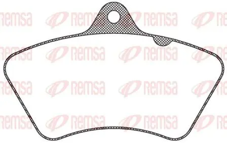 Handler.Part Brake pad set, disc brake REMSA JCA82600 1