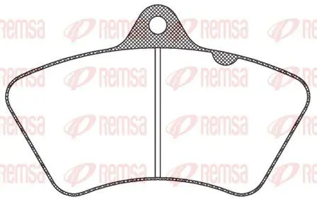 Handler.Part Brake pad set, disc brake REMSA JCA82620 1