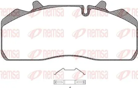 Handler.Part Brake pad set, disc brake REMSA JCA89400 1