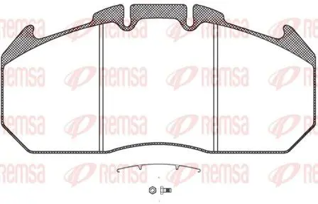 Handler.Part Brake pad set, disc brake REMSA JCA103430 1