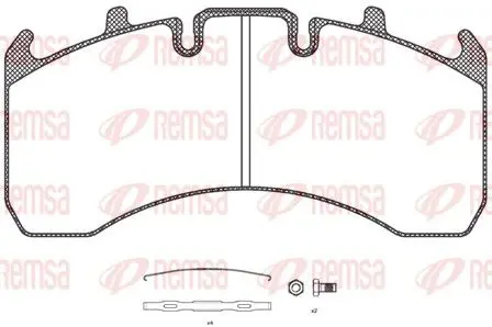 Handler.Part Brake pad set, disc brake REMSA JCA115600 1