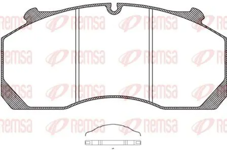 Handler.Part Brake pad set, disc brake REMSA JCA115700 1