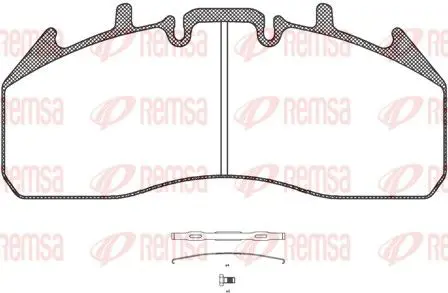 Handler.Part Brake pad set, disc brake REMSA JCA125700 1