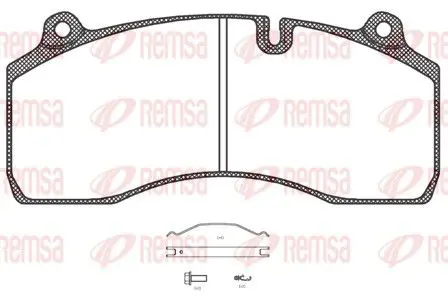 Handler.Part Brake pad set, disc brake REMSA JCA130600 1