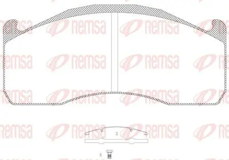 Handler.Part Brake pad set, disc brake REMSA JCA132800 1