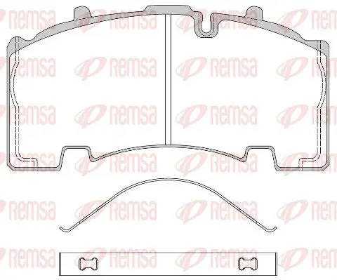 Handler.Part Brake pad set, disc brake REMSA JCA155500 1