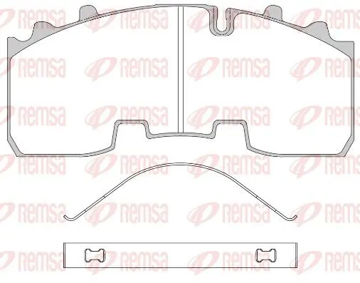 Handler.Part Brake pad set, disc brake REMSA JCA155600 1