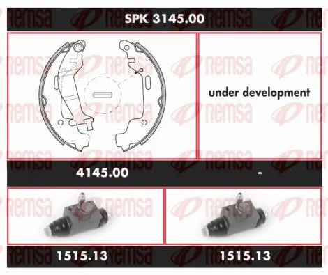 Handler.Part Brake set, drum brakes REMSA SPK314500 1