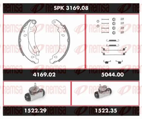 Handler.Part Brake set, drum brakes REMSA SPK316908 1