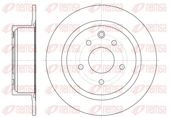 Handler.Part Brake disc REMSA 6153000 1