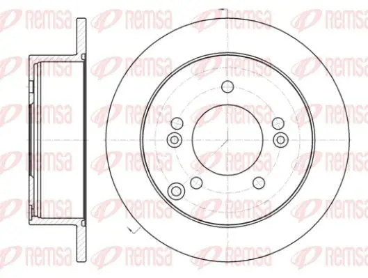 Handler.Part Brake disc REMSA 6139900 1