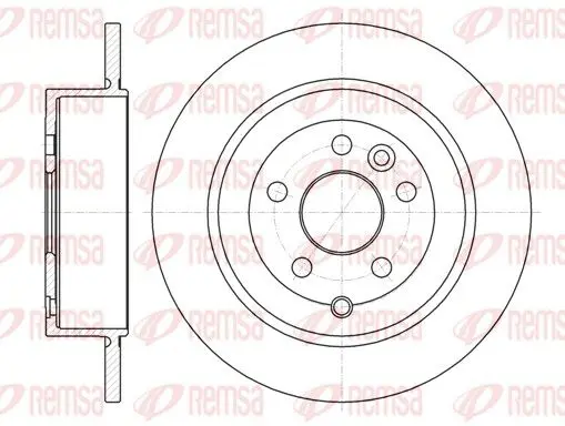 Handler.Part Brake disc REMSA 6151600 1