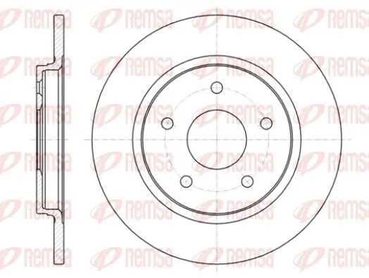 Handler.Part Brake disc REMSA 6139400 1