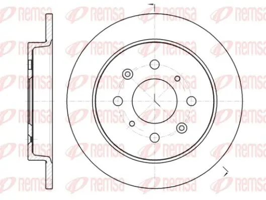 Handler.Part Brake disc REMSA 6139500 1