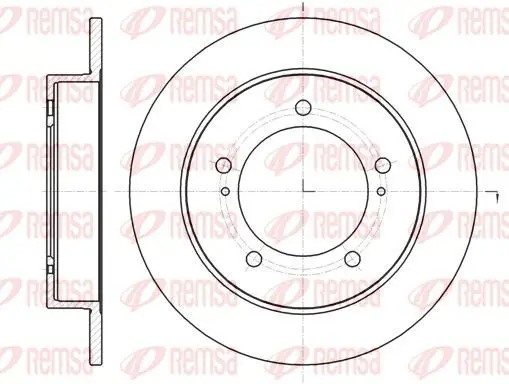 Handler.Part Brake disc REMSA 6149000 1