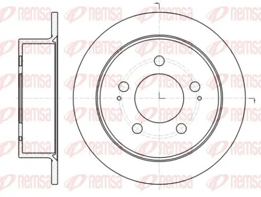 Handler.Part Brake disc REMSA 6141400 1