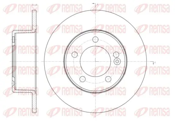 Handler.Part Brake disc REMSA 6143300 1