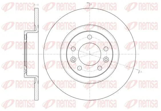 Handler.Part Brake disc REMSA 6147300 1