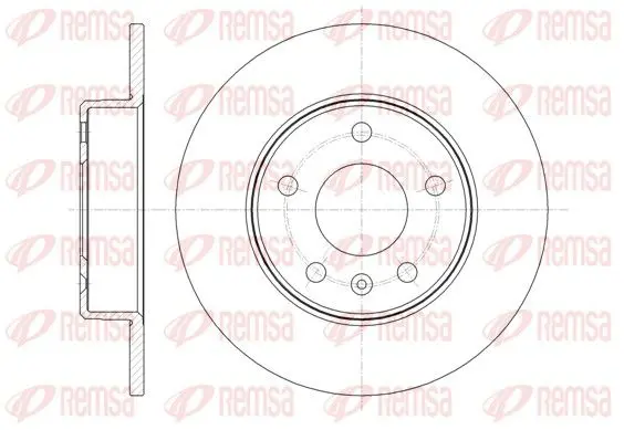 Handler.Part Brake disc REMSA 6146800 1